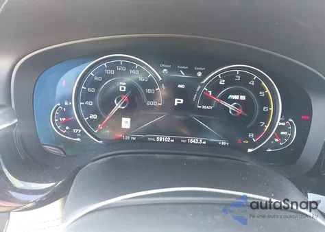 2018 BMW M5 z USA, uszkodzony, nr VIN WBSJF0C54JB282104